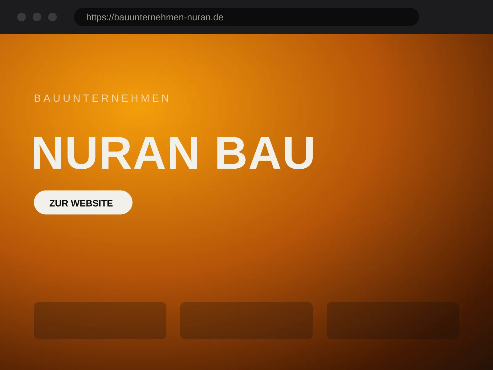 Website von Nuran Bau – Bauunternehmen