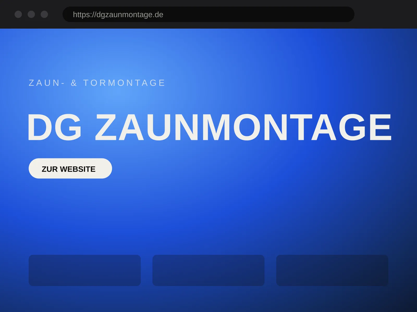 Website von DG Zaunmontage – Zaun- & Tormontage
