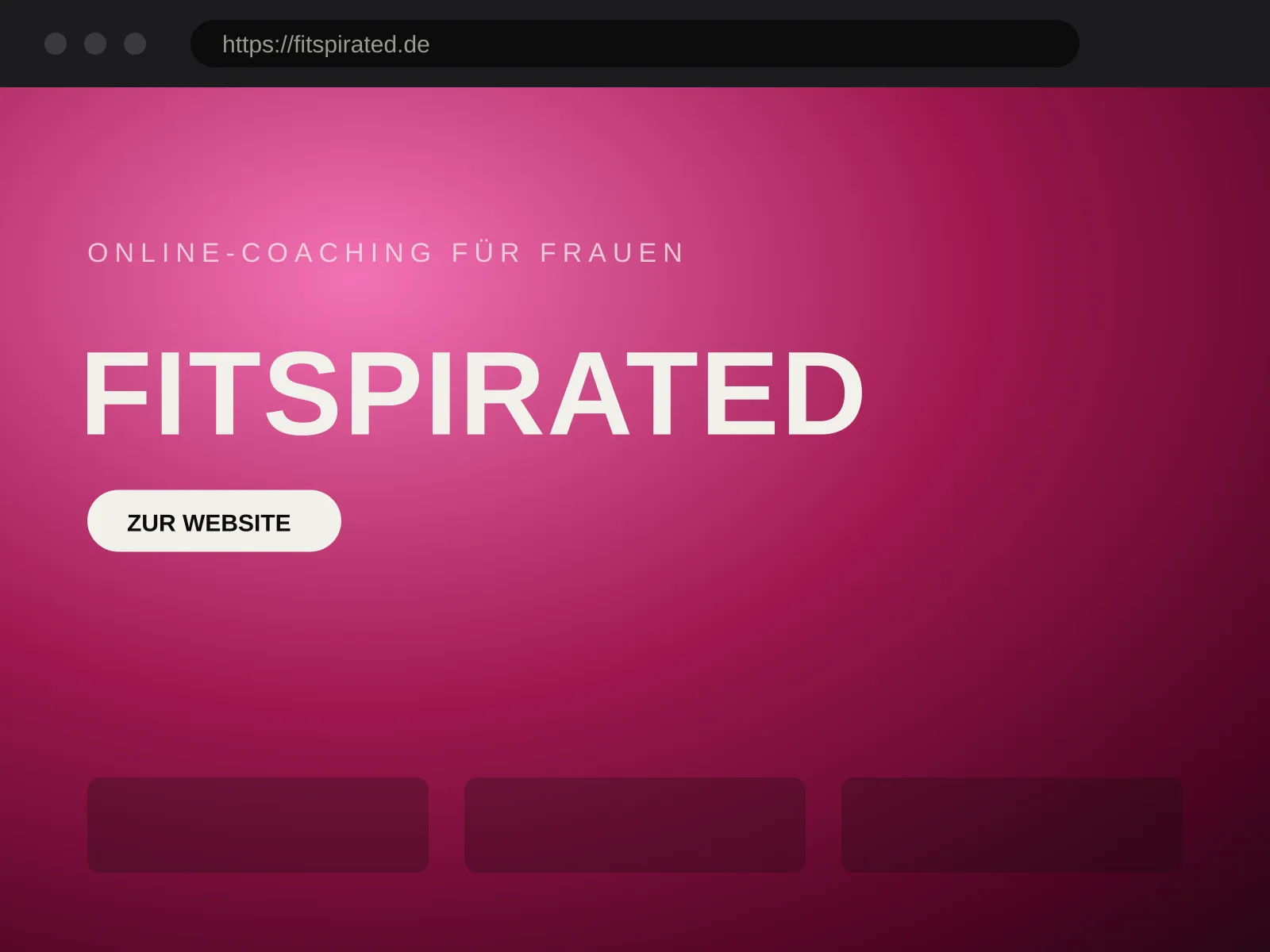 Website von Fitspirated – Online-Coaching & E-Learning