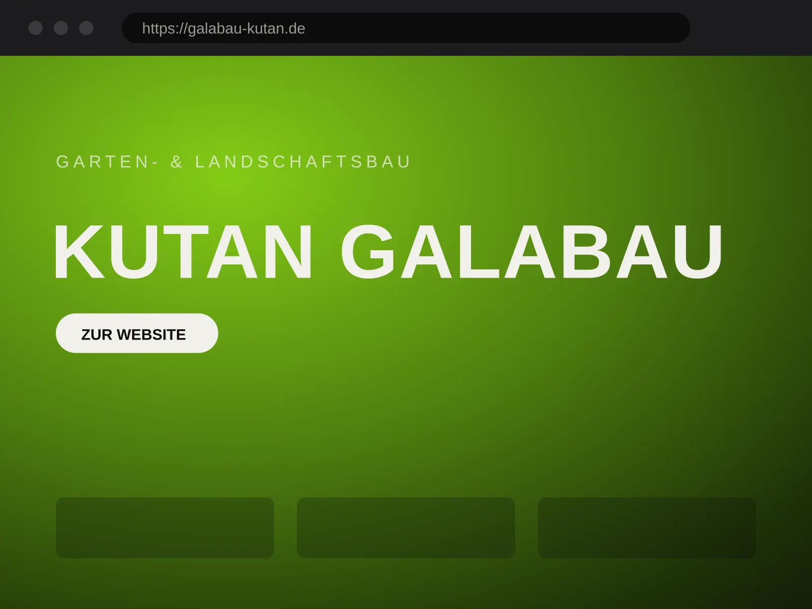 Website von Kutan GalaBau – Garten- & Landschaftsbau