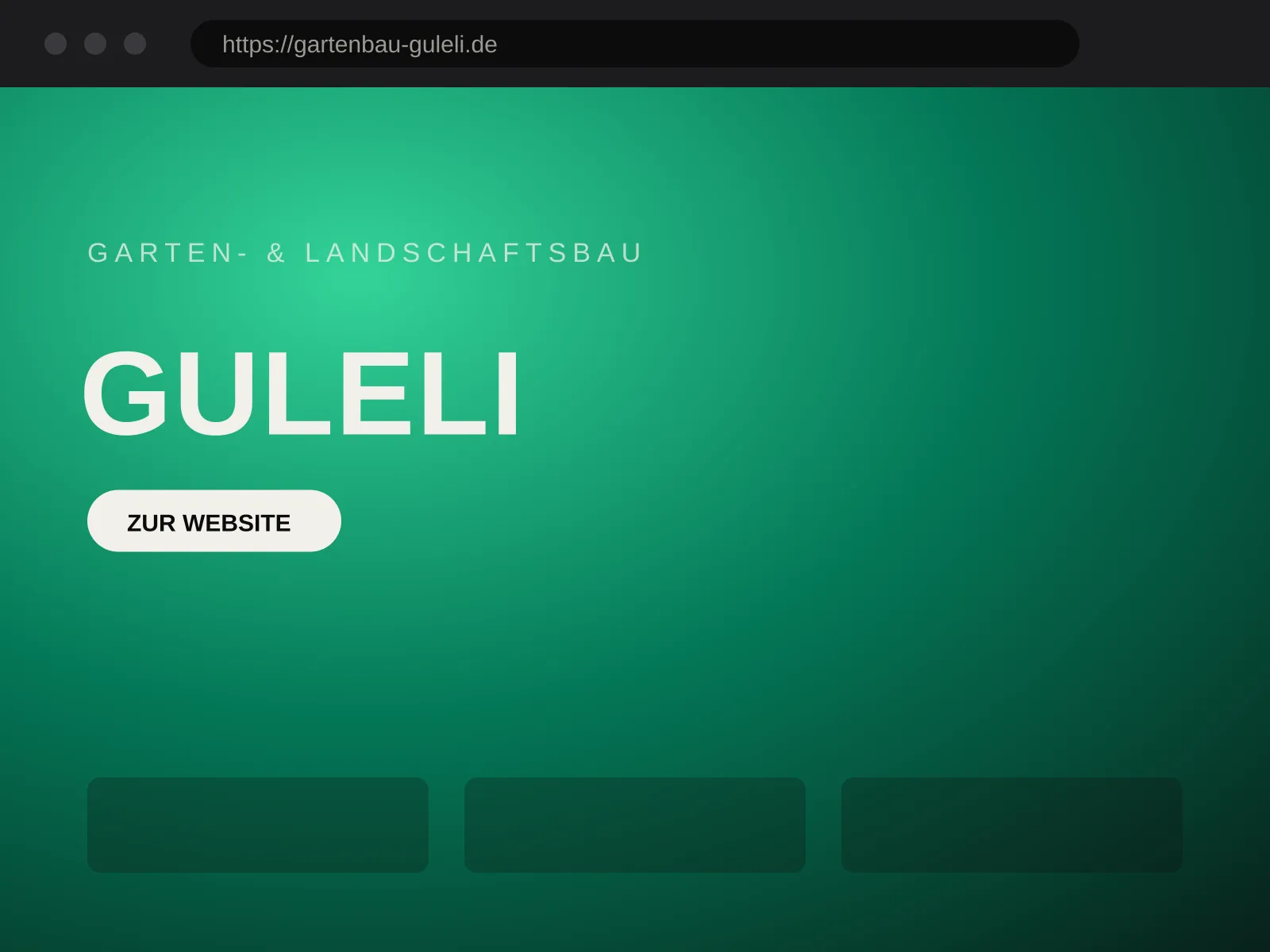 Website von Gartenbau Guleli – Garten- & Landschaftsbau