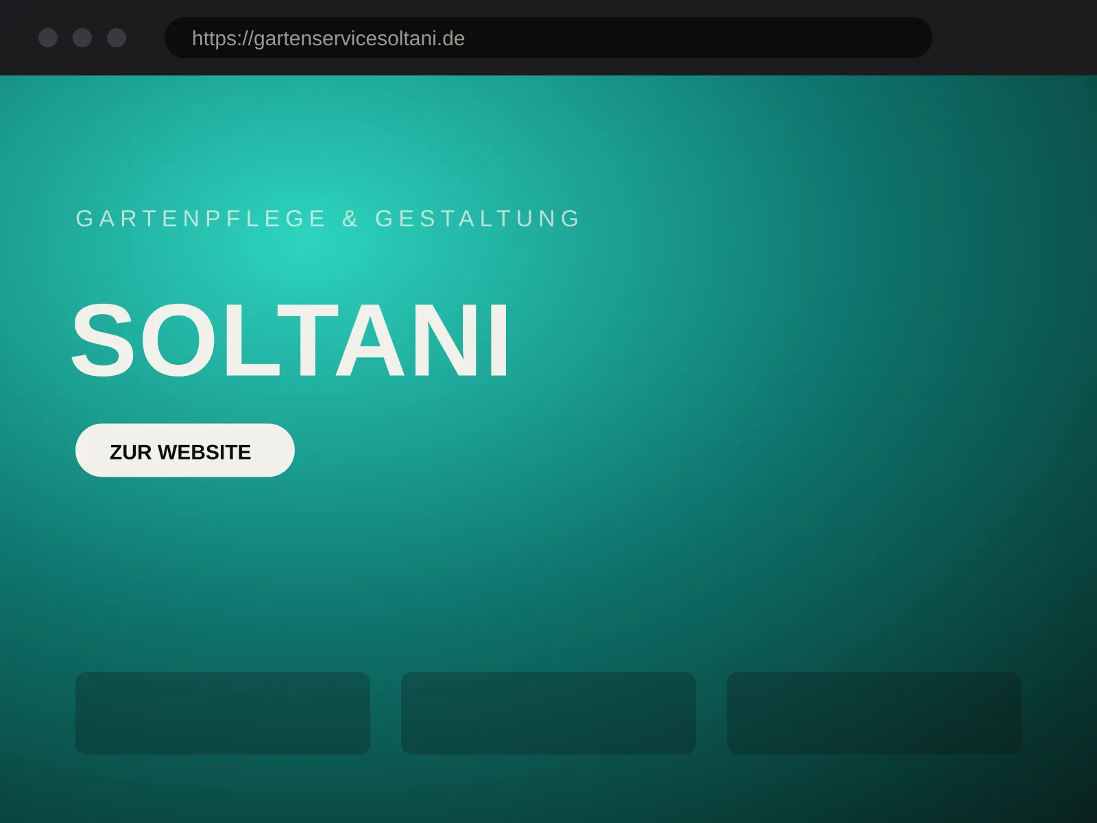 Website von Gartenservice Soltani – Gartenpflege & -gestaltung