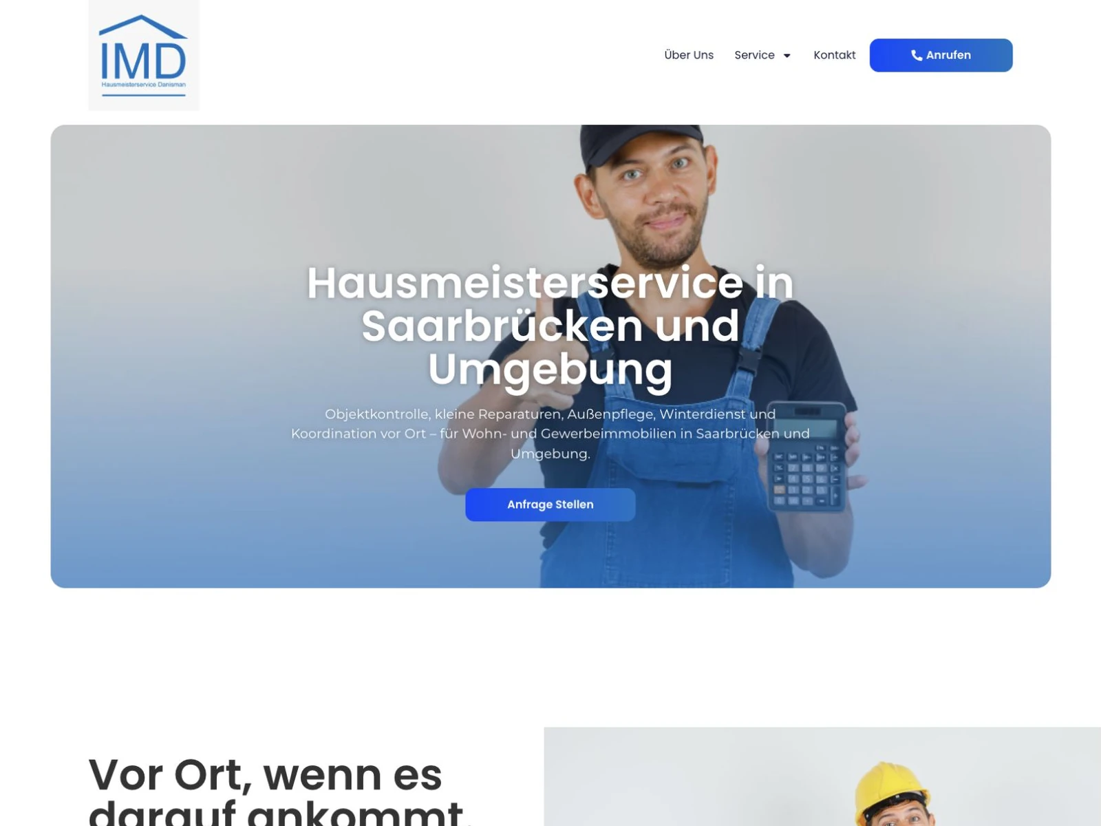 Responsive Website von Hausmeisterservice Danisman – Hausmeisterservice & Objektbetreuung
