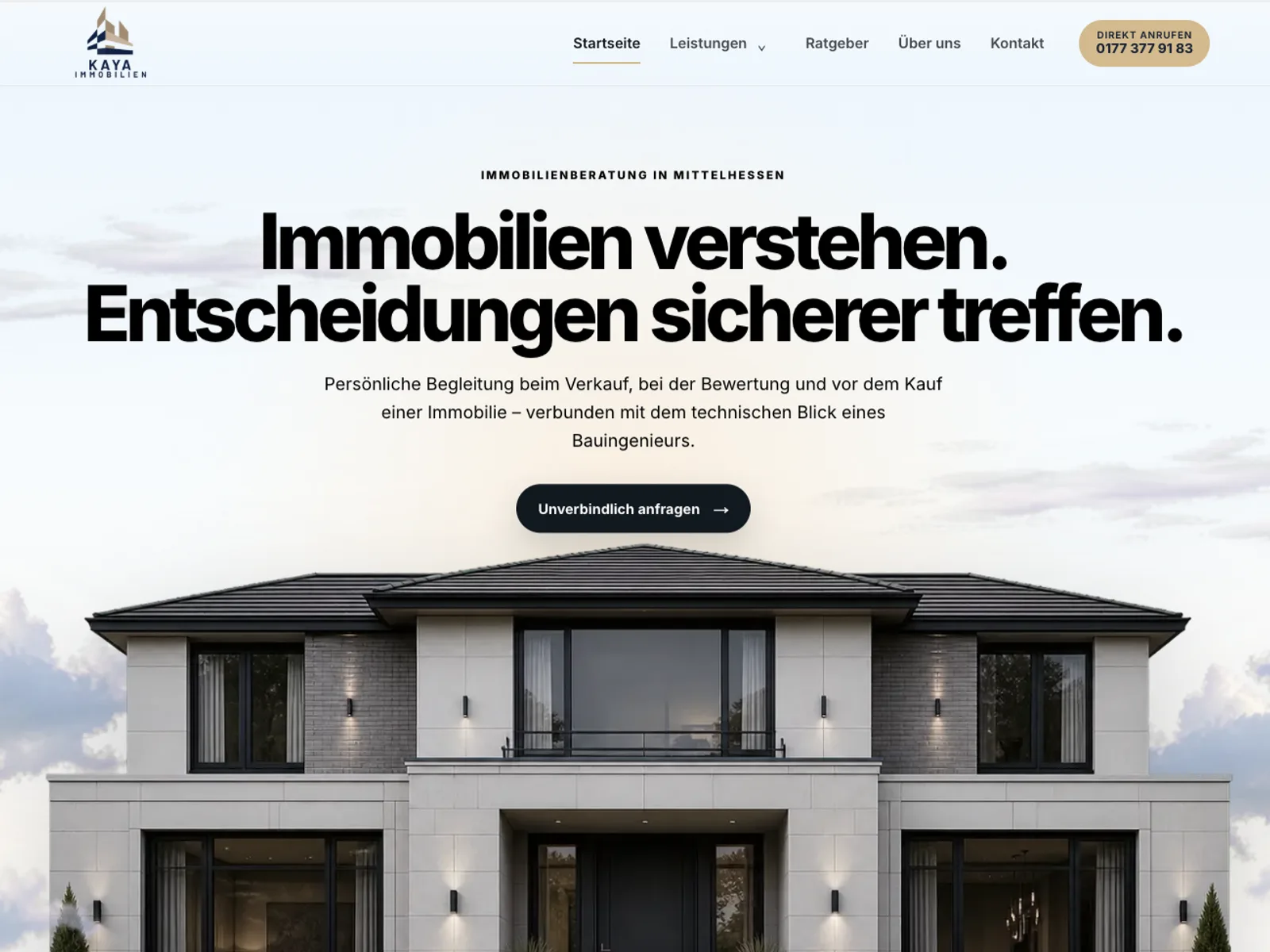 Responsive Website von Kaya Immobilien – Immobilien & Beratung