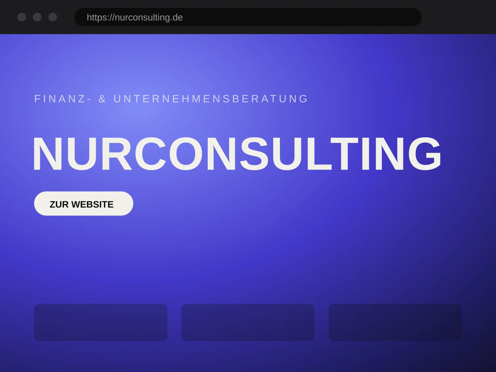 Website von NurConsulting – Unternehmensberatung