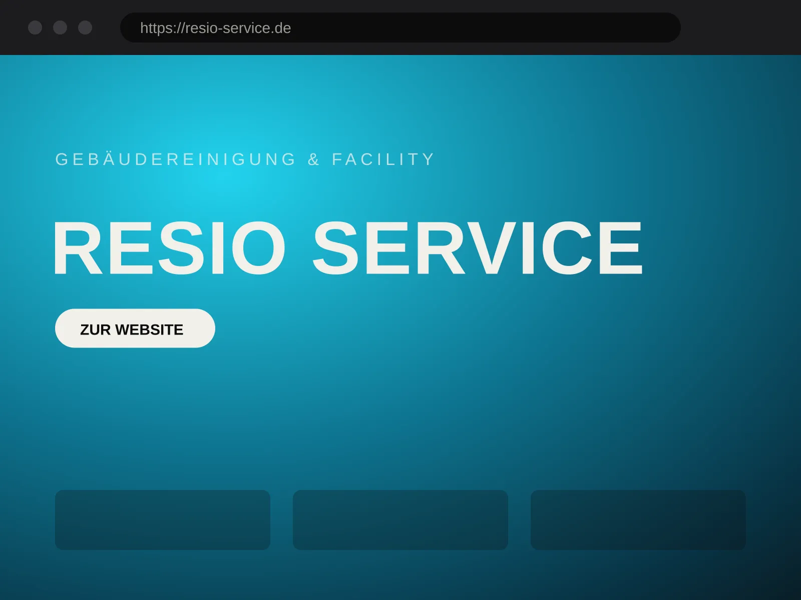 Website von Resio Service – Gebäudereinigung & Facility